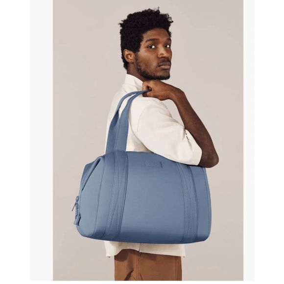 NWT Dagne Dover Large Landon Caryall Duffle Bag Weekender in Ash Blue LIMITED ED - Picture 2 of 11